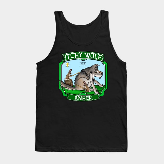 Itchy Wolf Tank Top by ArtsofAll